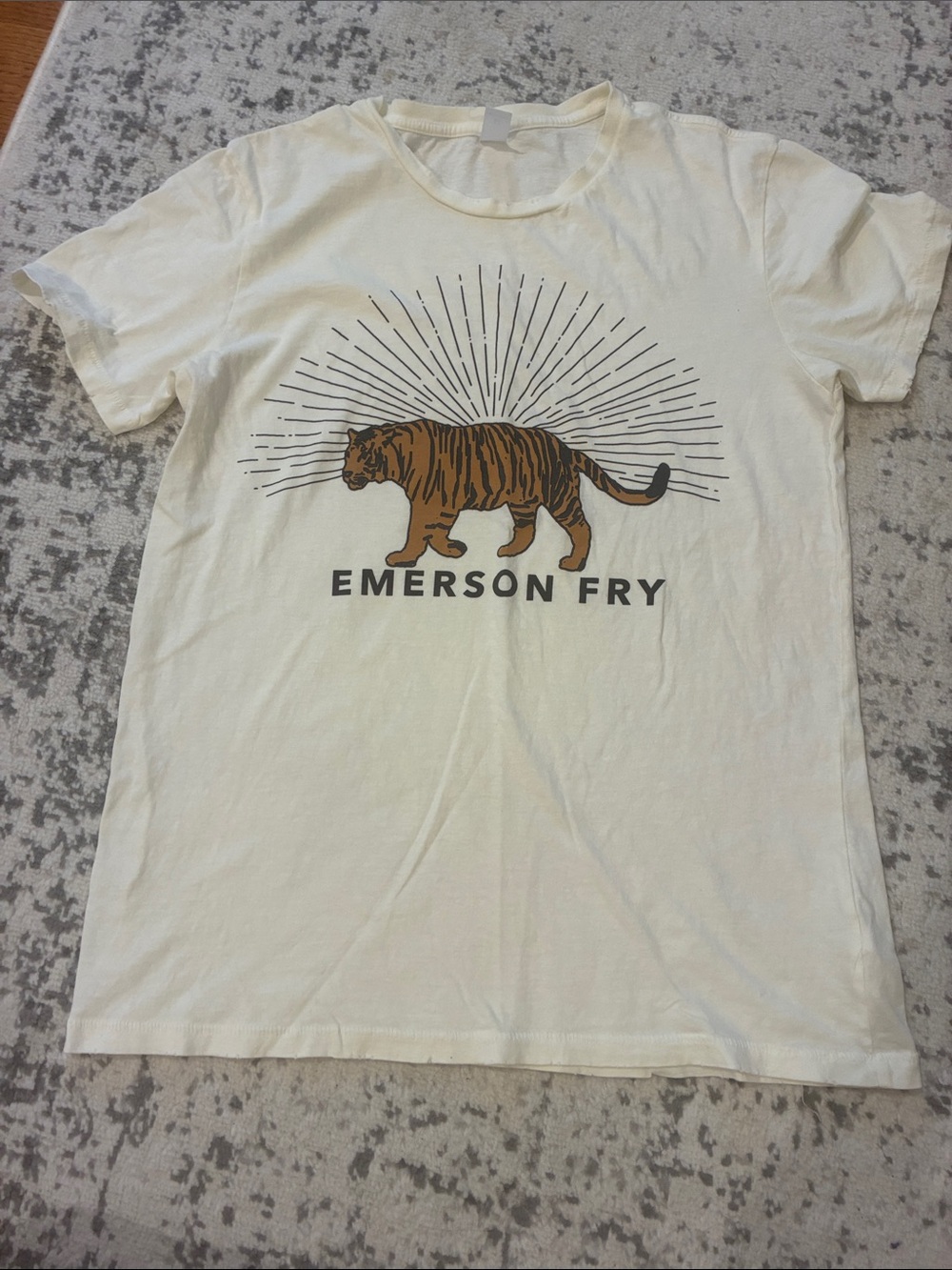 Emerson Fry Cream Graphic Tiger Tee